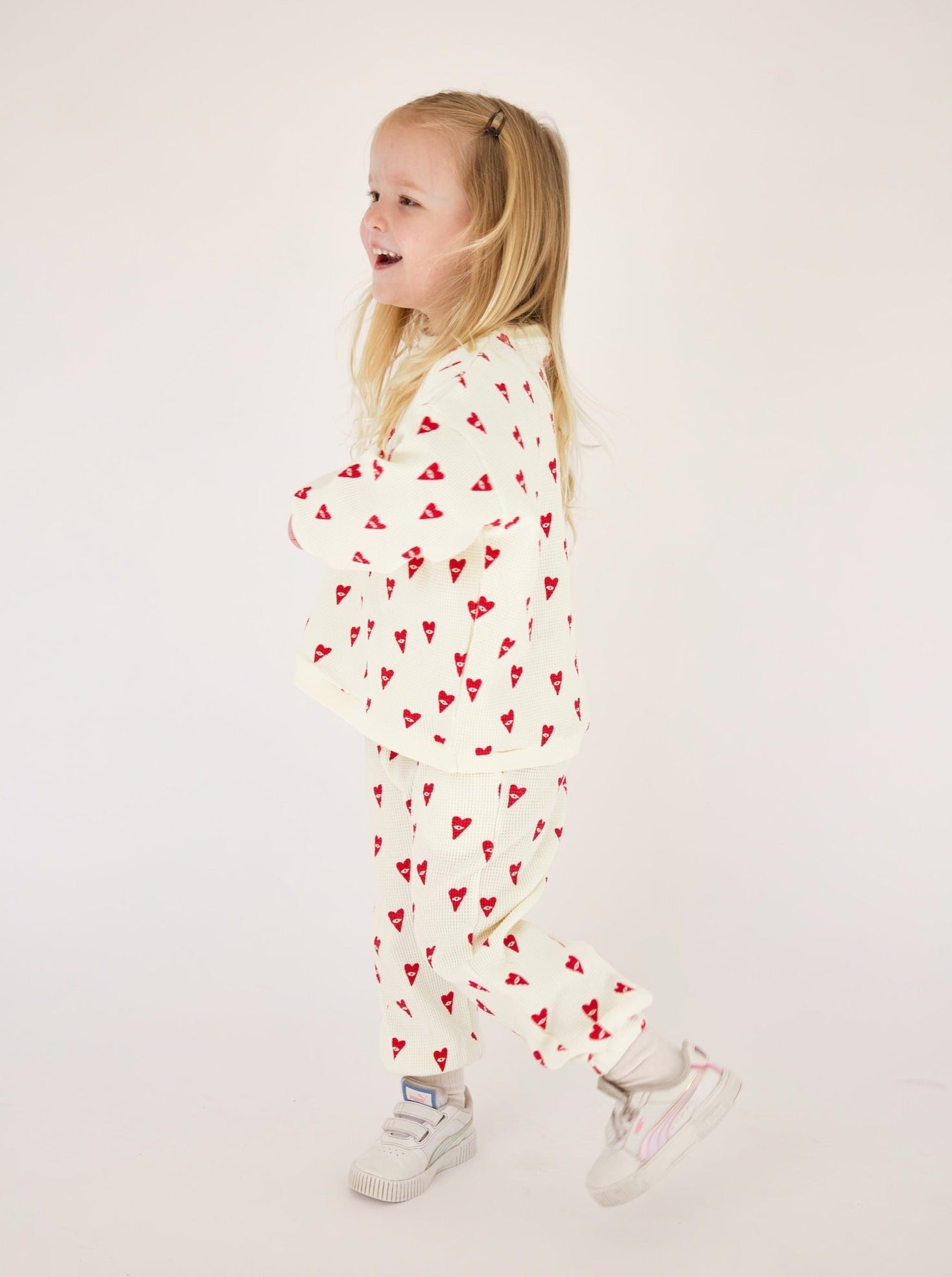 Rowie Set Heart Print