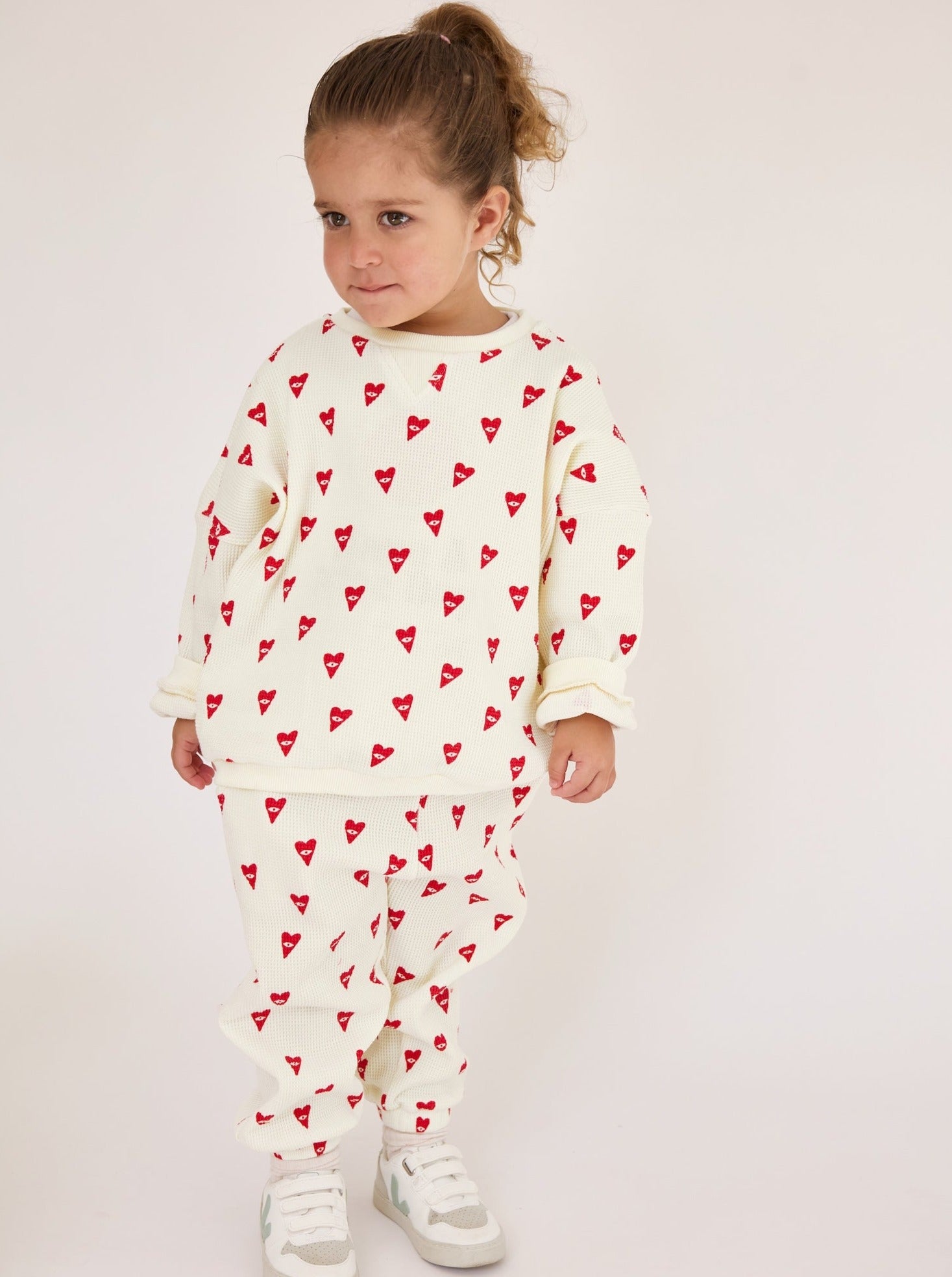 Rowie Set Heart Print