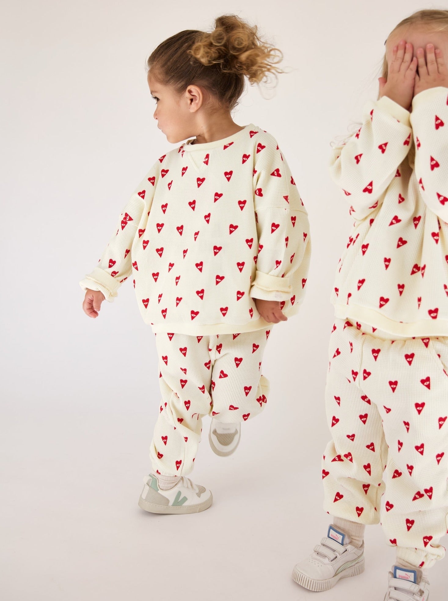 Rowie Set Heart Print