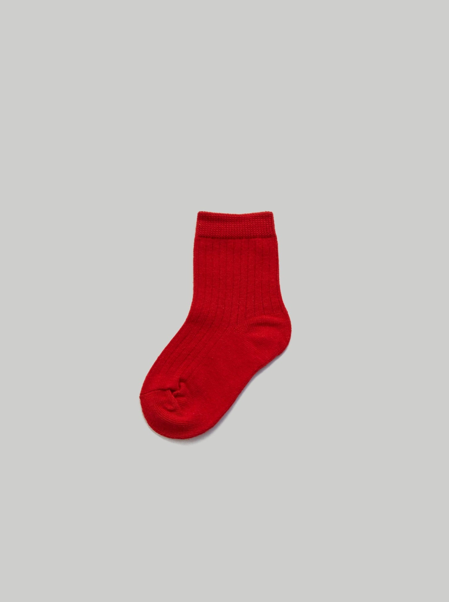 Rib Sock Red