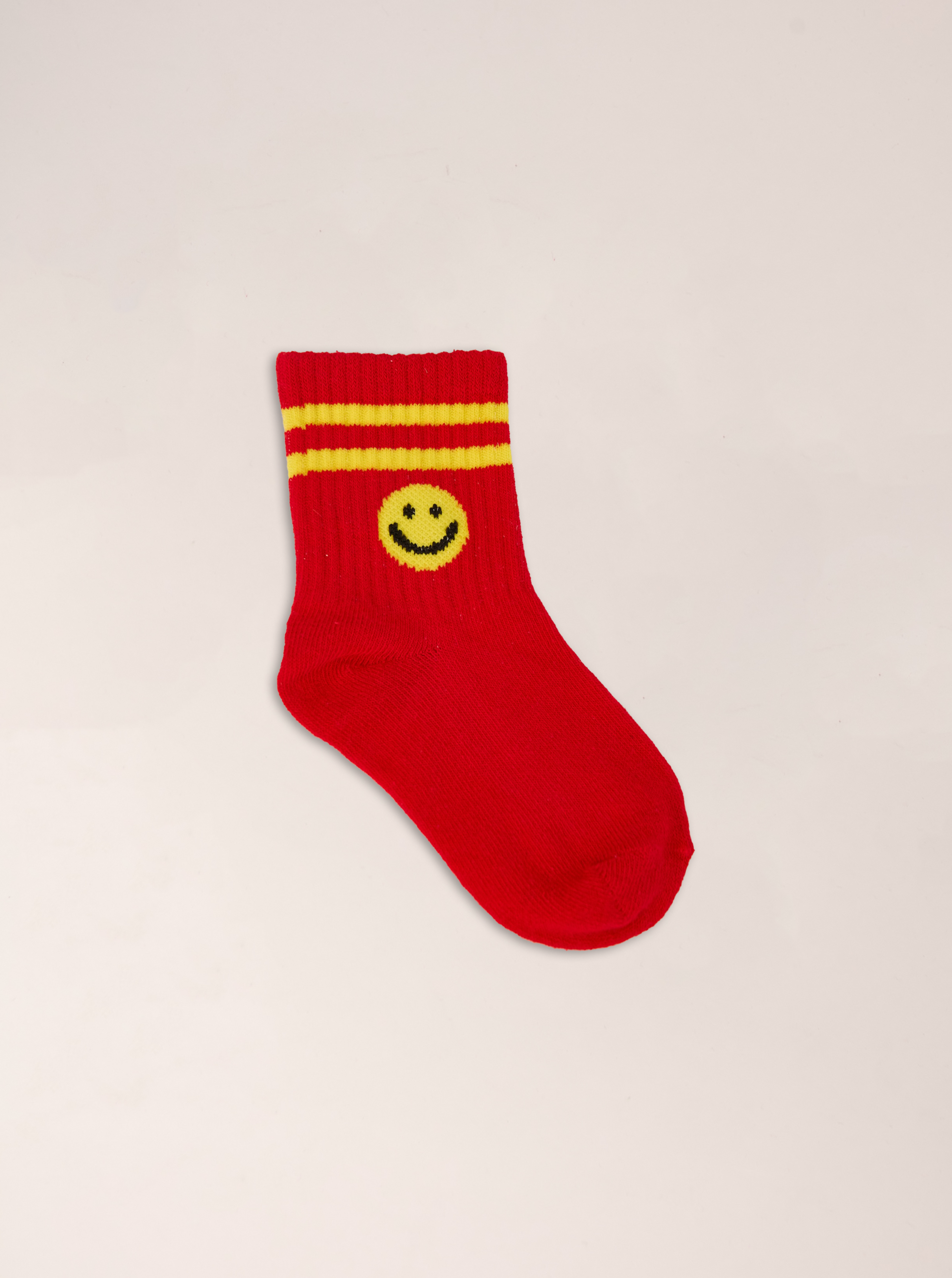 Smiley Sock Red